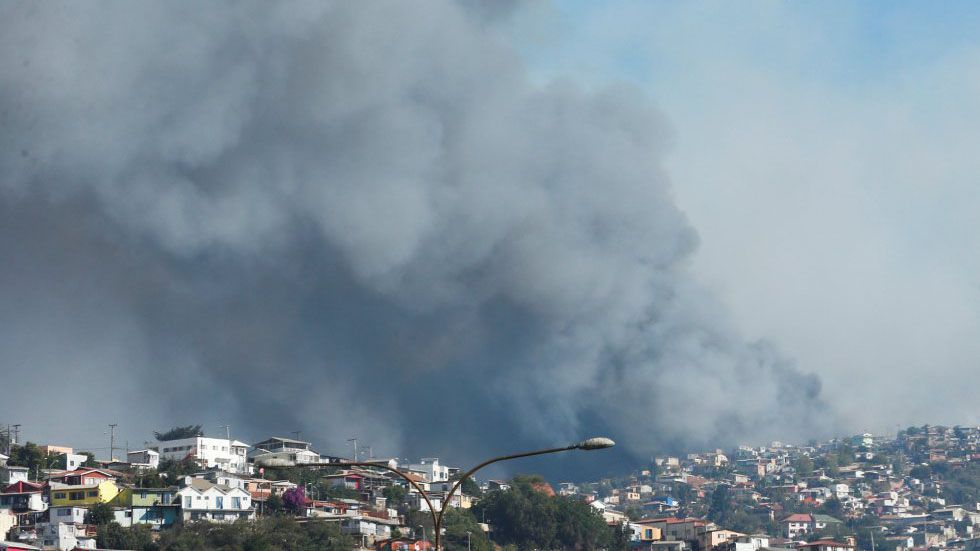 Incendio en Valparaiso, Chile