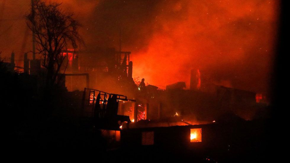 Incendio en Valparaiso, Chile