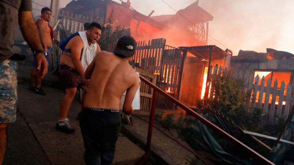 Incendio en Valparaiso, Chile