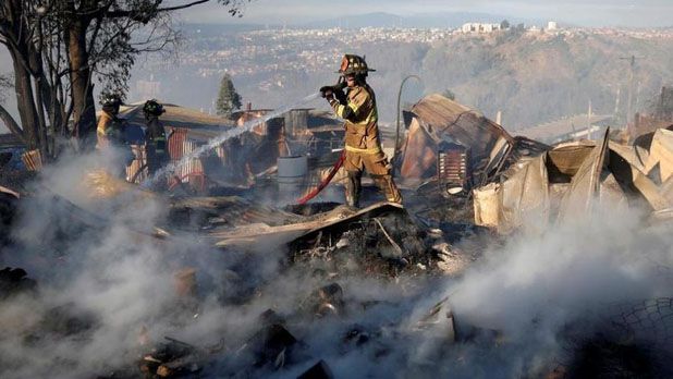 Incendio en Valparaiso, Chile