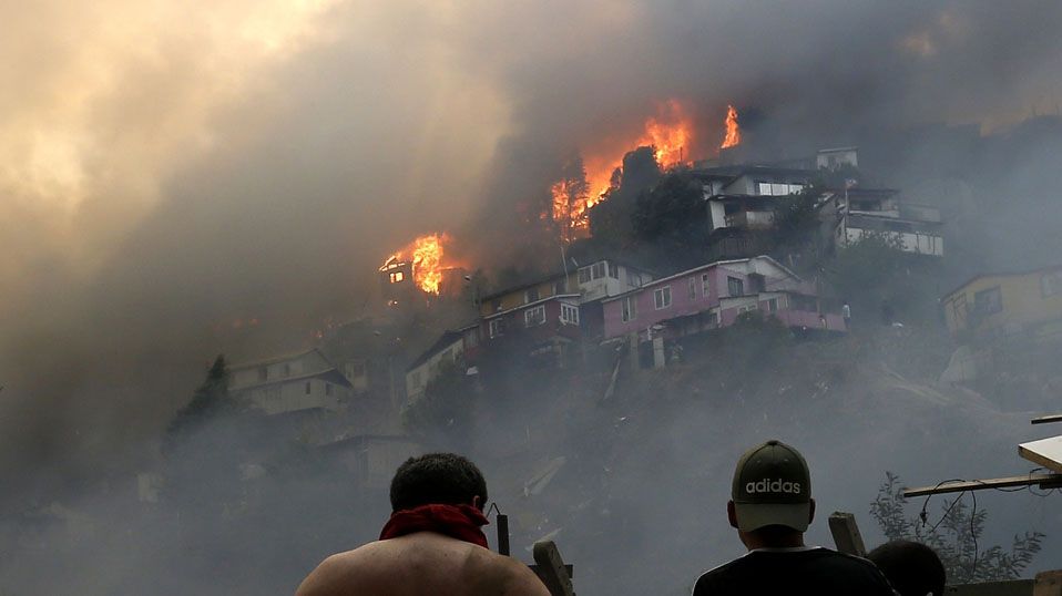 Incendio en Valparaiso, Chile