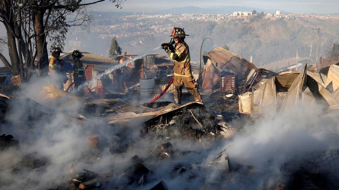 Incendio en Valparaiso, Chile