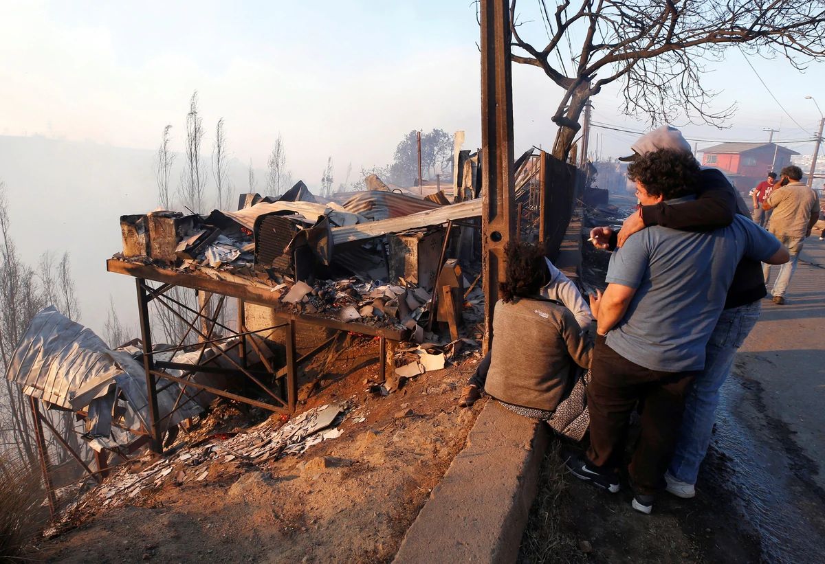 Incendio en Valparaiso, Chile