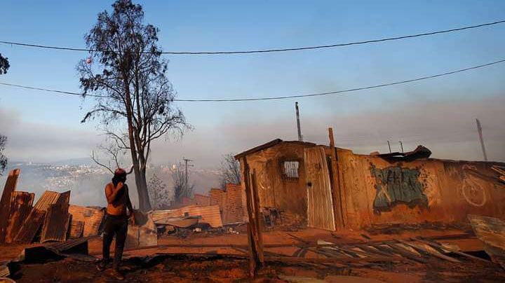 Incendio en Valparaiso, Chile