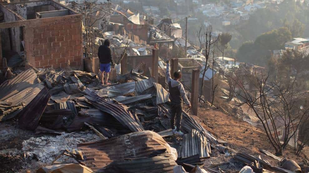 Incendio en Valparaiso, Chile