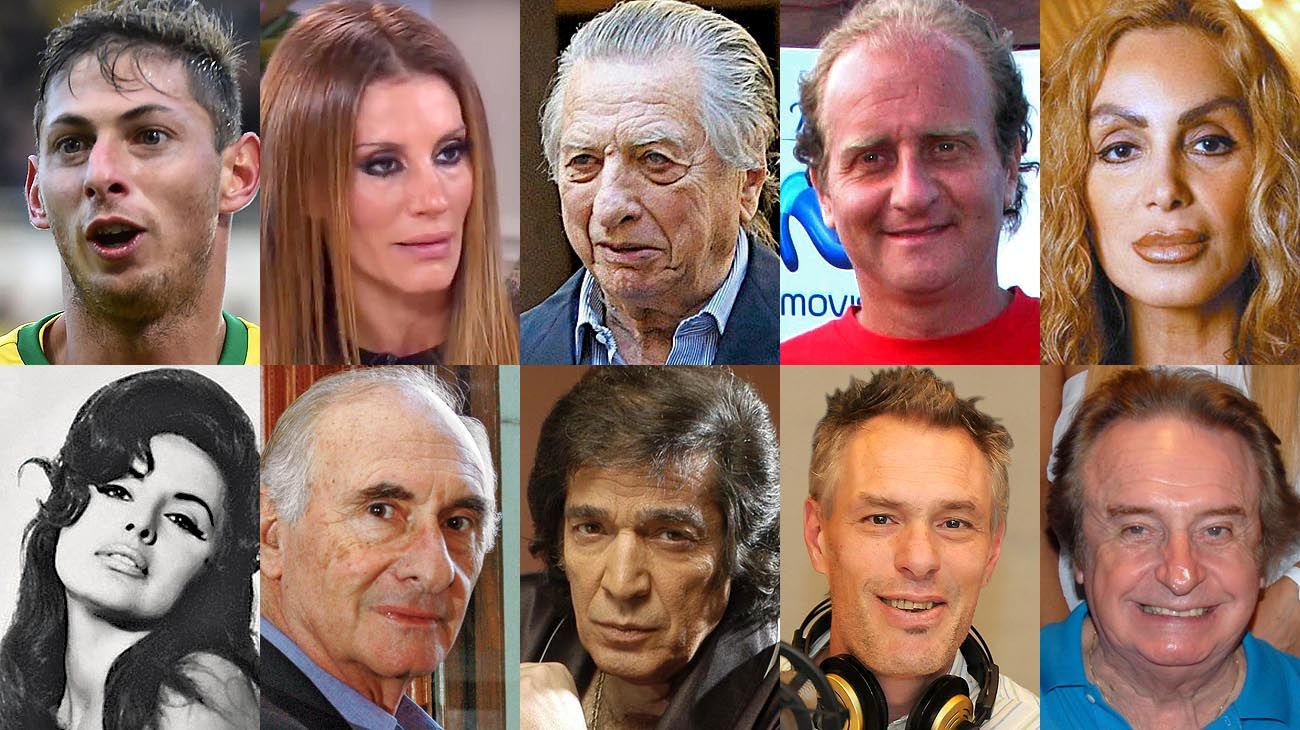 Algunas de las personalidades que nos dejaron este año 2019.