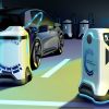 El robot de carga de energía de VW está pensado principalmente para estacionamientos subterráneos.