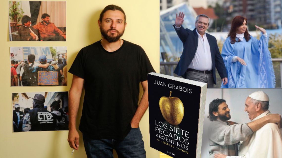 Con su gran amigo el Papa Francisco. Grabois apoyó a Cristina Fernández y a Alberto para desplazar a Mauricio Macri del poder. Hoy, parece alejado de la fórmula ganadora. | Foto:Marcelo Escayola