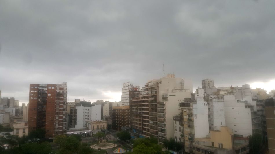 Sábado tormentoso en Buenos Aires.