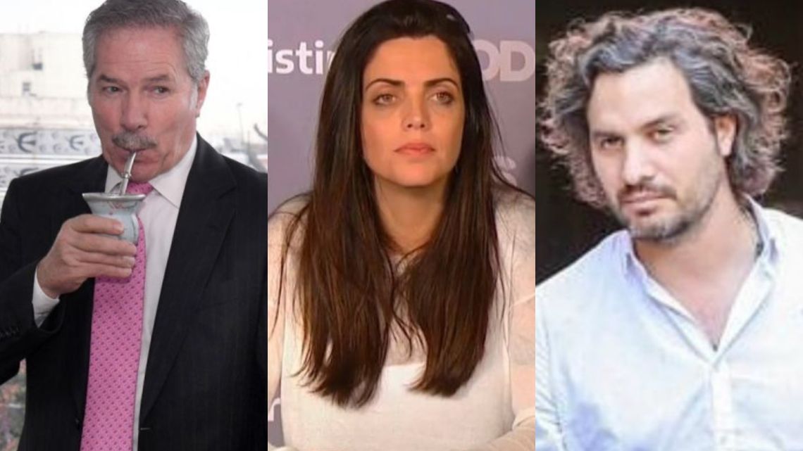 Felipe Solá, Luana Volnovich, Santiago Cafiero | Foto:Cedoc