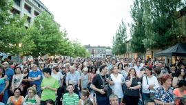 CULTURA. El MAM también es un centro de espectáculos y cultura. En la foto, su directora María Elisa Areán, Gabriel Peluffo, Valeria Lima y Jorge Nasser.