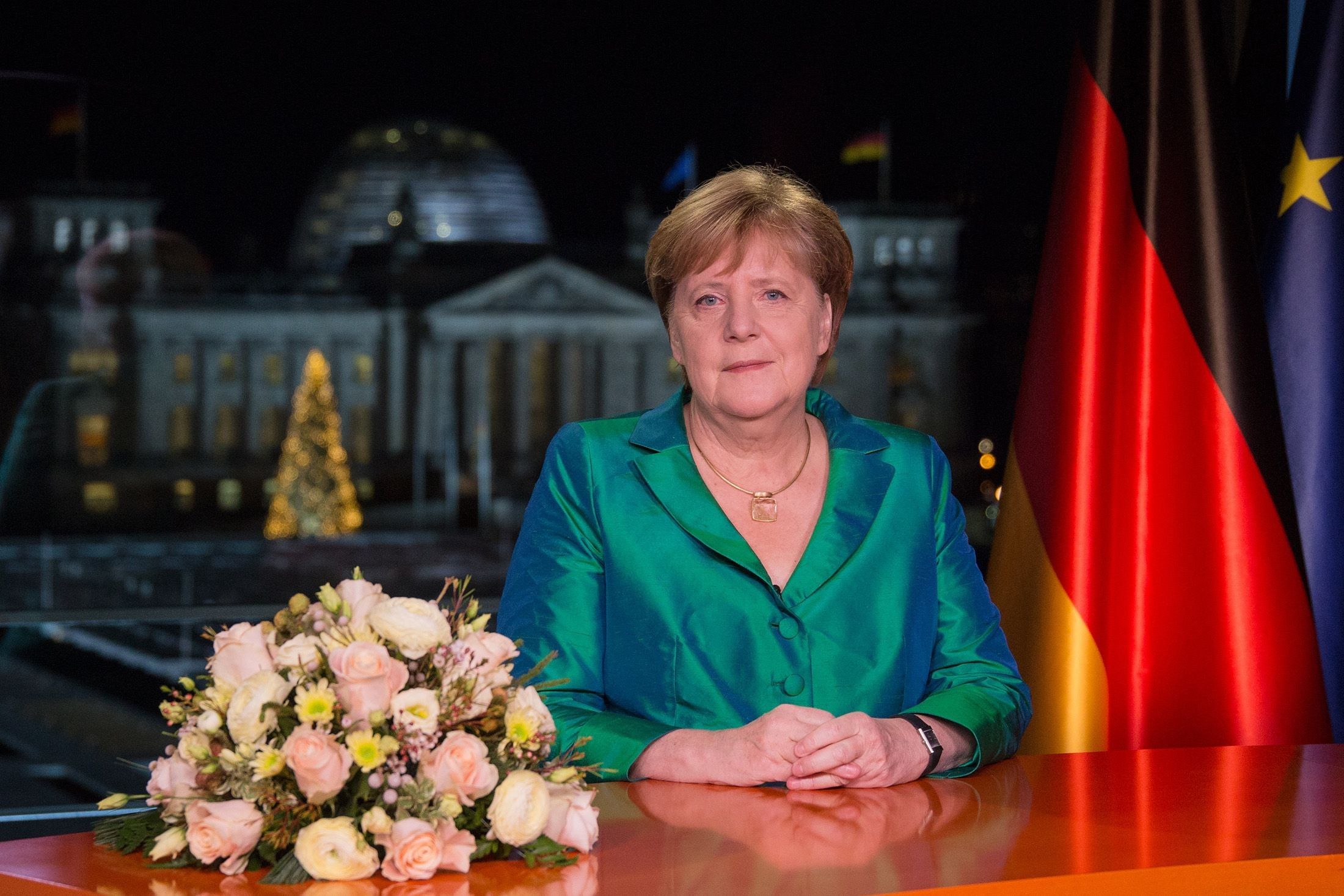 Merkel Records New Year's Address