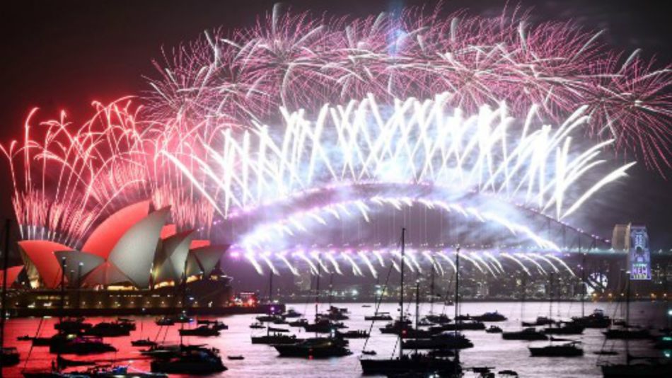 En Sidney, fueron los primeros en recibir el 2020.