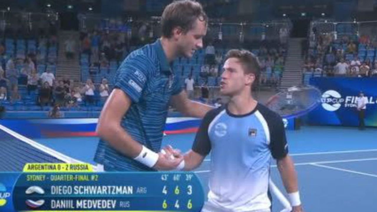 442 El Tenso Cruce Entre Schwartzman Y Medvedev
