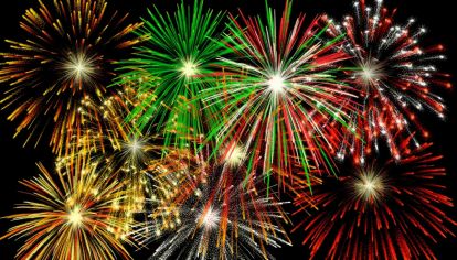Récord: ningún herido por fuegos artificiales.