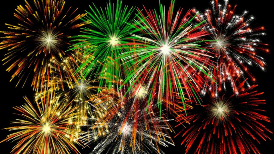 Récord: ningún herido por fuegos artificiales.