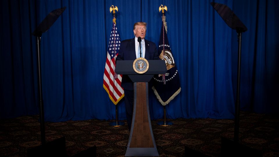 Trump, desde su residencia de Mar-a-Lago.