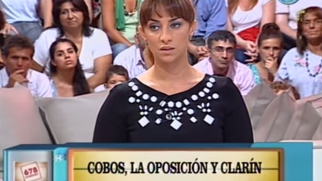 María Julia Oliván al frente de 6,7,8. | Foto:Youtube.