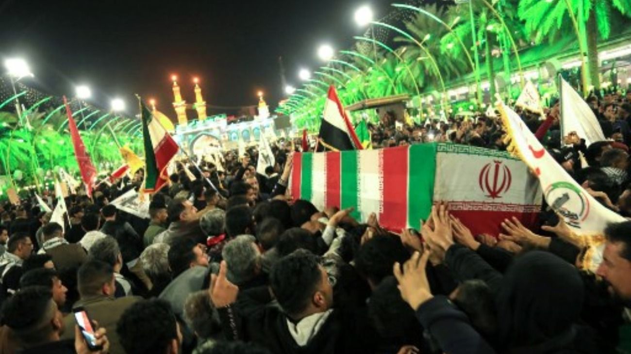 Iraq. El funeral del poderoso general iraní Qassem Soleimani.