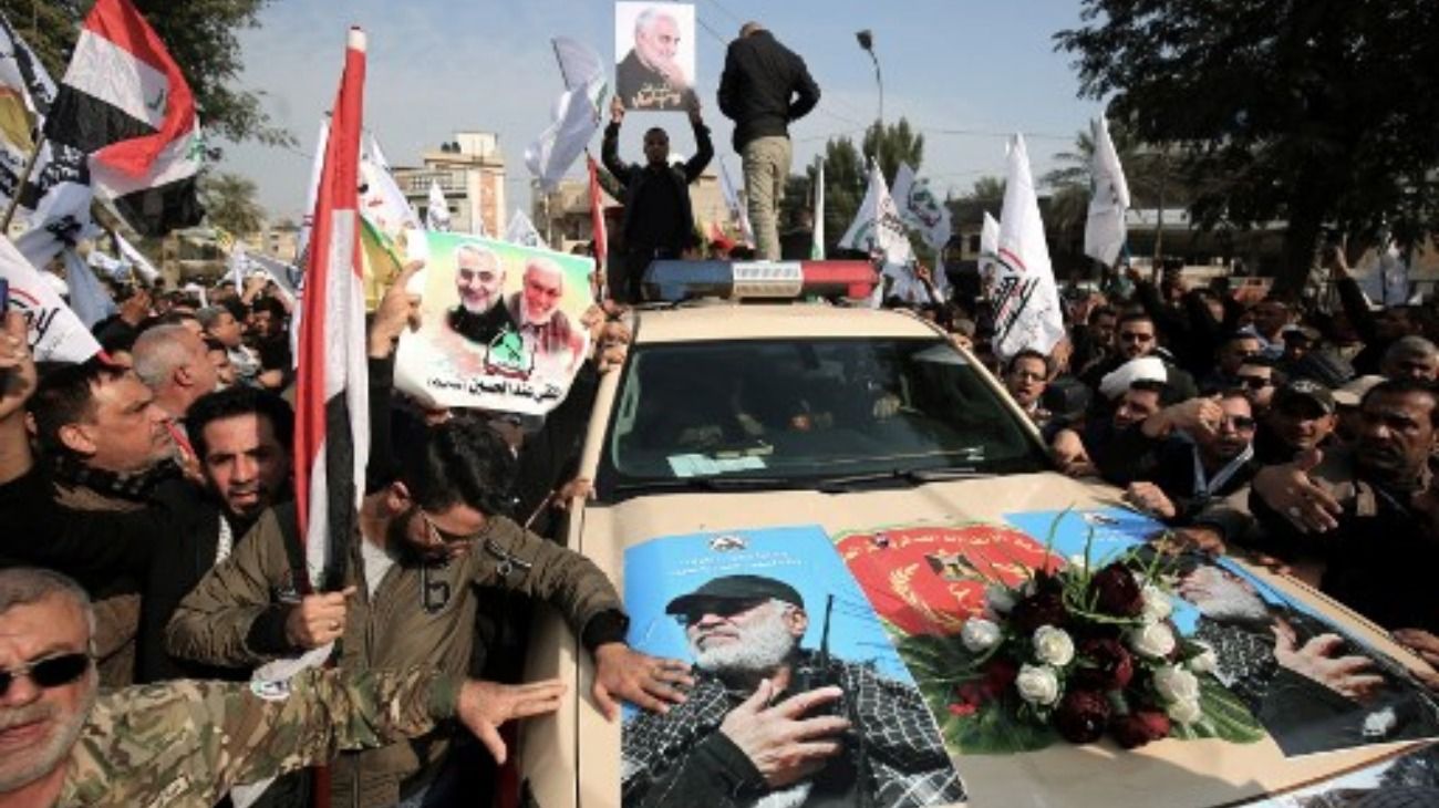 Iraq. El funeral del poderoso general iraní Qassem Soleimani.