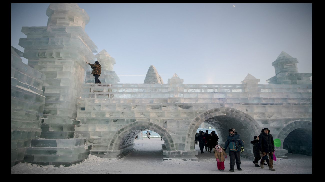 The Harbin International Ice and Snow Festival in Harbin, China 2019