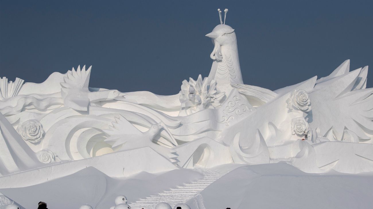 The Harbin International Ice and Snow Festival in Harbin, China 2019