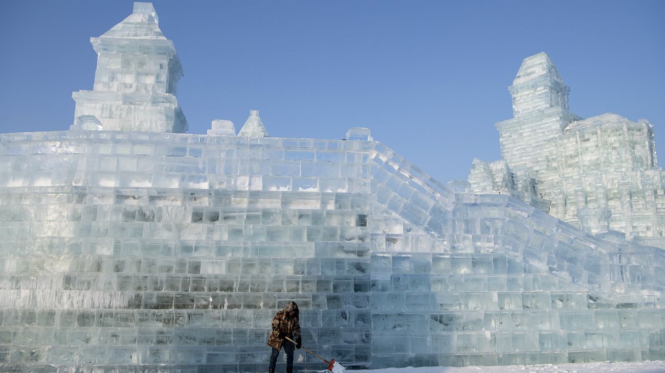 The Harbin International Ice and Snow Festival in Harbin, China 2019