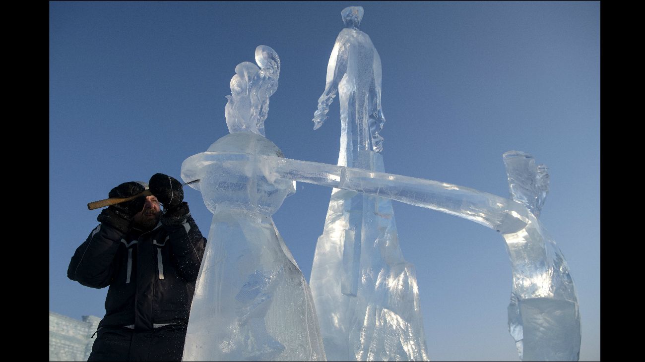 The Harbin International Ice and Snow Festival in Harbin, China 2019