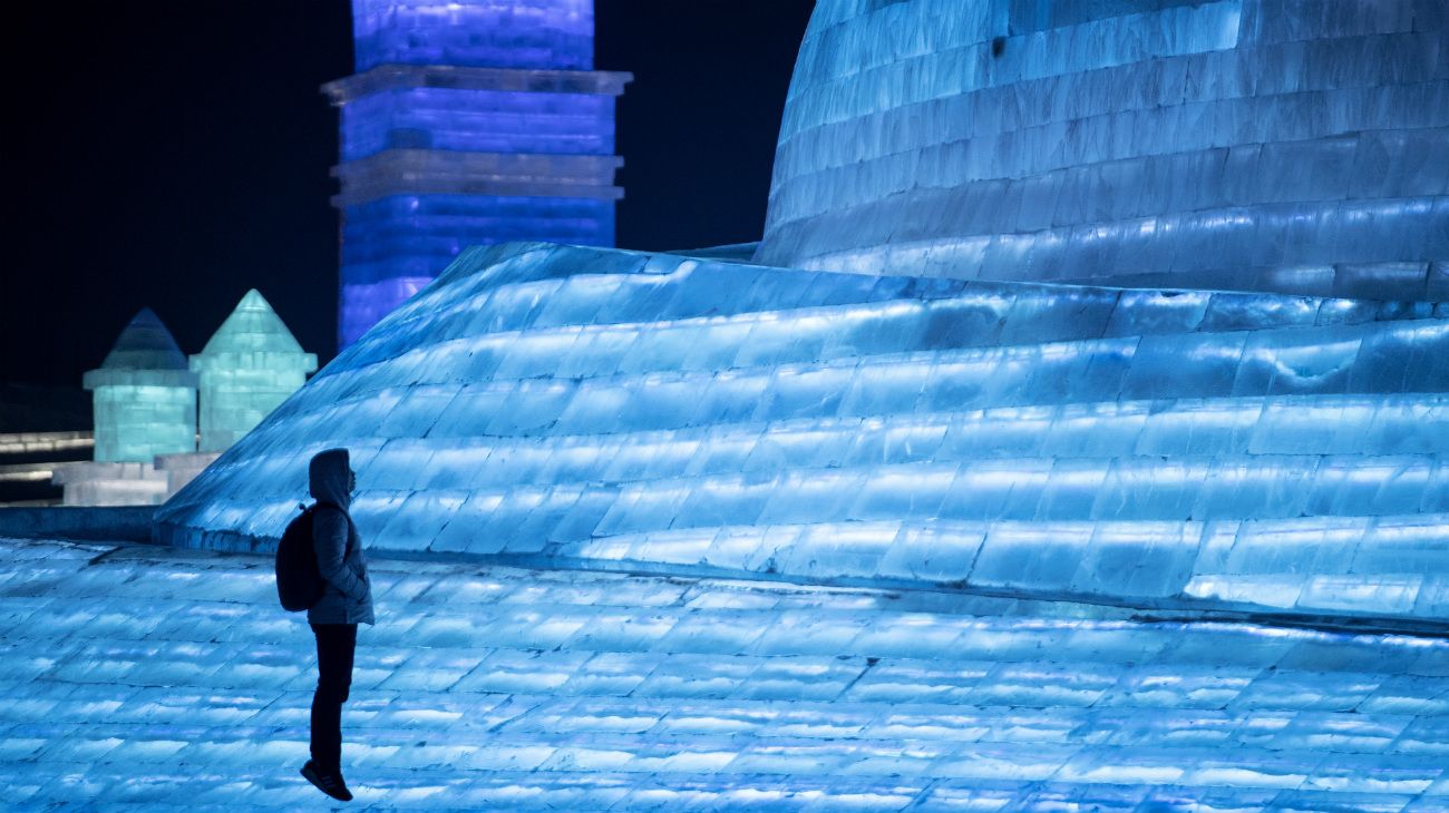 The Harbin International Ice and Snow Festival in Harbin, China 2019