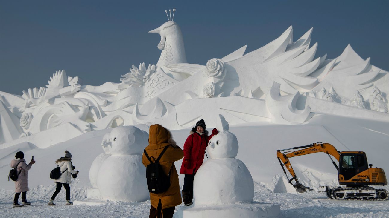 The Harbin International Ice and Snow Festival in Harbin, China 2019