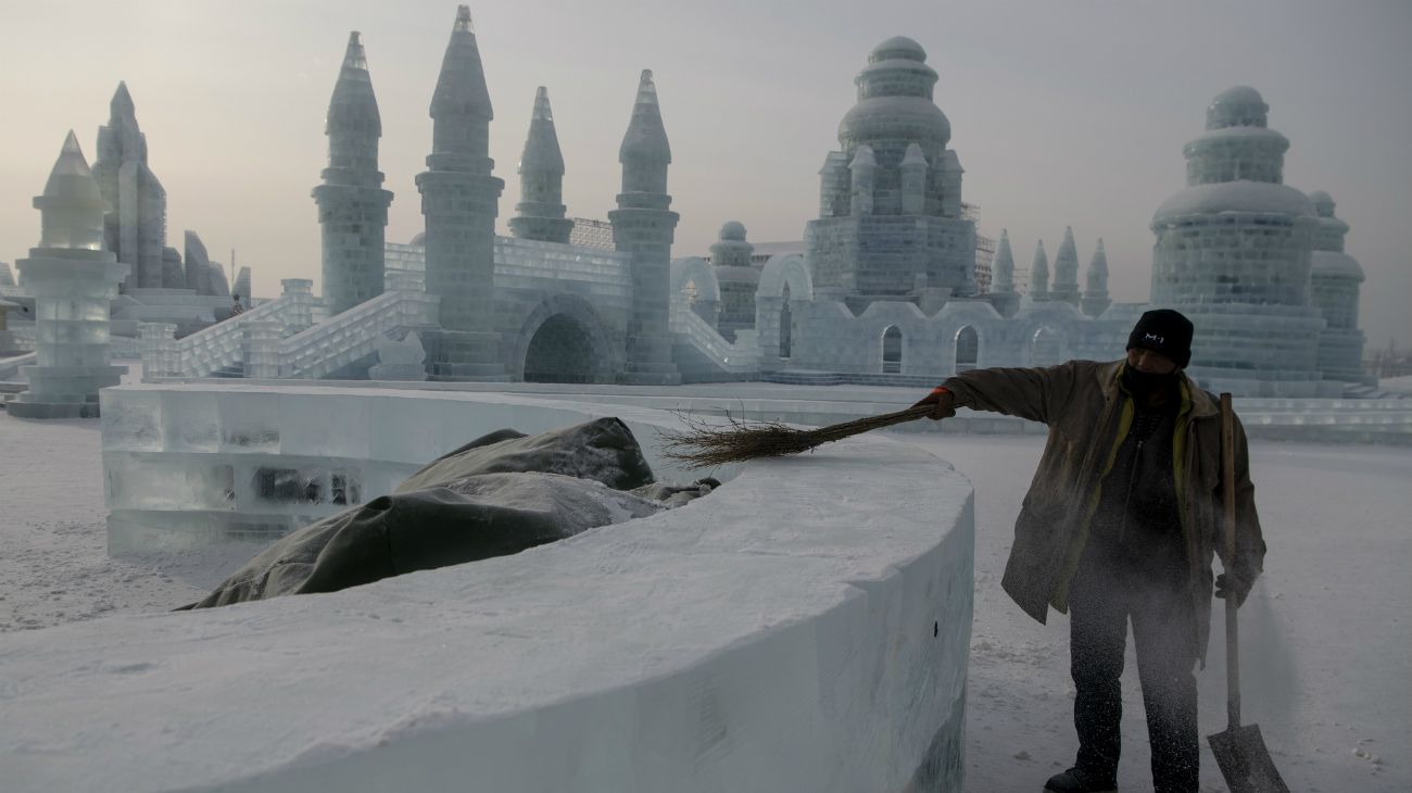 The Harbin International Ice and Snow Festival in Harbin, China 2019