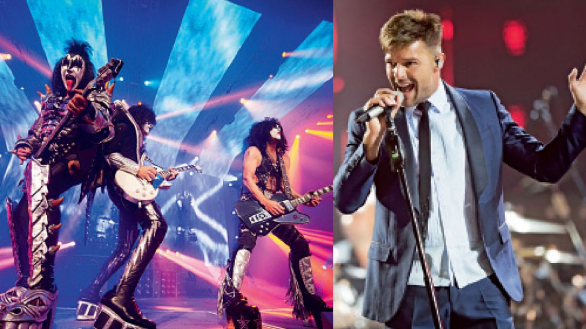 Lo que se viene. 2020 recibirá muchos artistas extranjeros como Ricky Martin, Kiss, Creedence Clearwater, Chayanne, Michael Bublé y Maroon 5, entre otros. | Foto:Cedoc