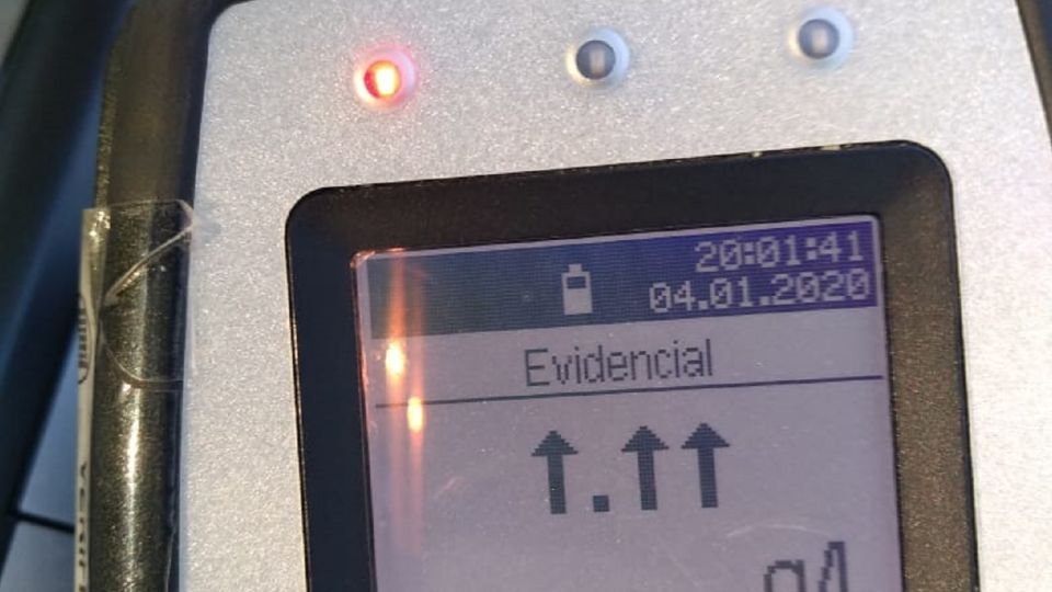 El conductor en estado de ebriedad tuvo que al realizar test dos veces.