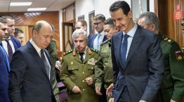 El presidente Bashar al-Assad y su homólogo ruso Vladimir Putin, durante una reunión.
