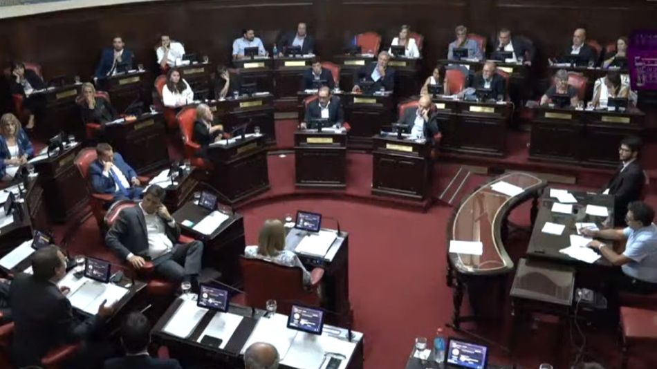 Debate en el Senado Bonaerense.