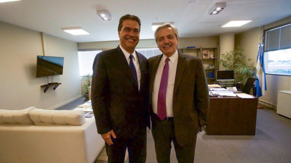 Jorge Capitanich y Alberto Fernandez.