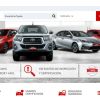 Sitio web de Toyota Argentina dedicado a los vehículos usados.