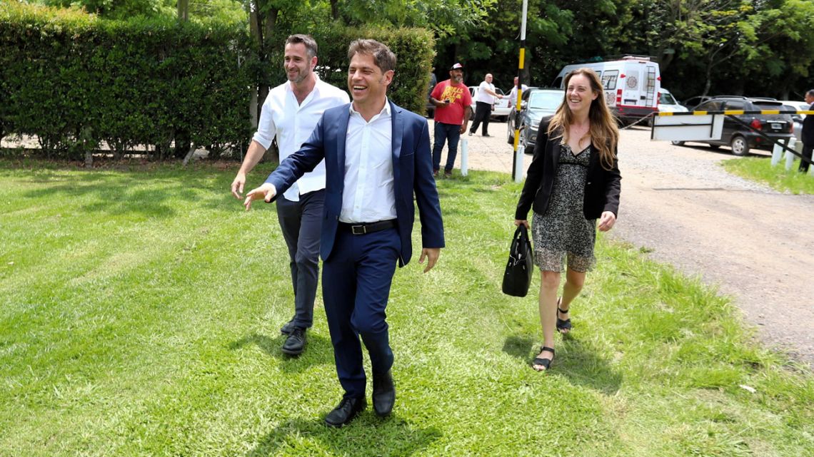 Buenos Aires Province Governor Axel Kicillof, pictured in Pilar on Thursday.