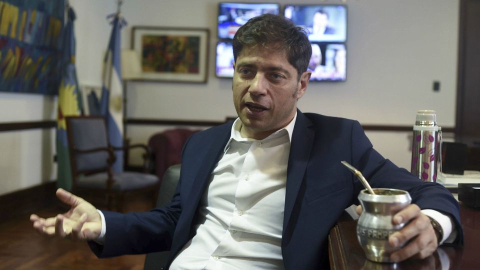 Axel Kicillof, en su despacho.