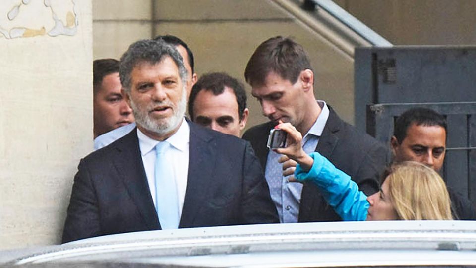 Antecedente. Gianfranco Macri, al salir de declarar en los tribunales de Comodoro Py.