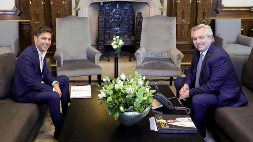 Axel Kicillof y Alberto Fernández.