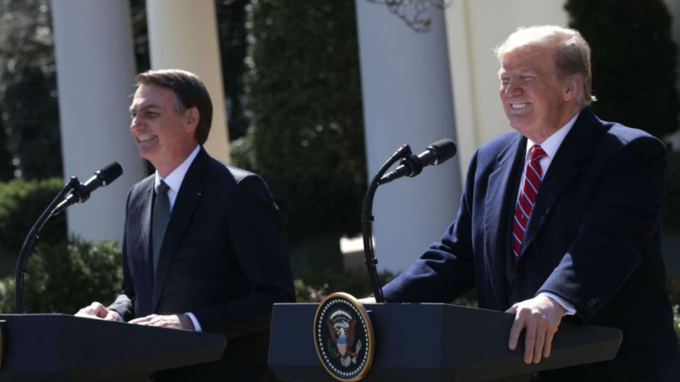 Bolsonaro y Trump, durante la visita del presidente de Brasil a EEUU.