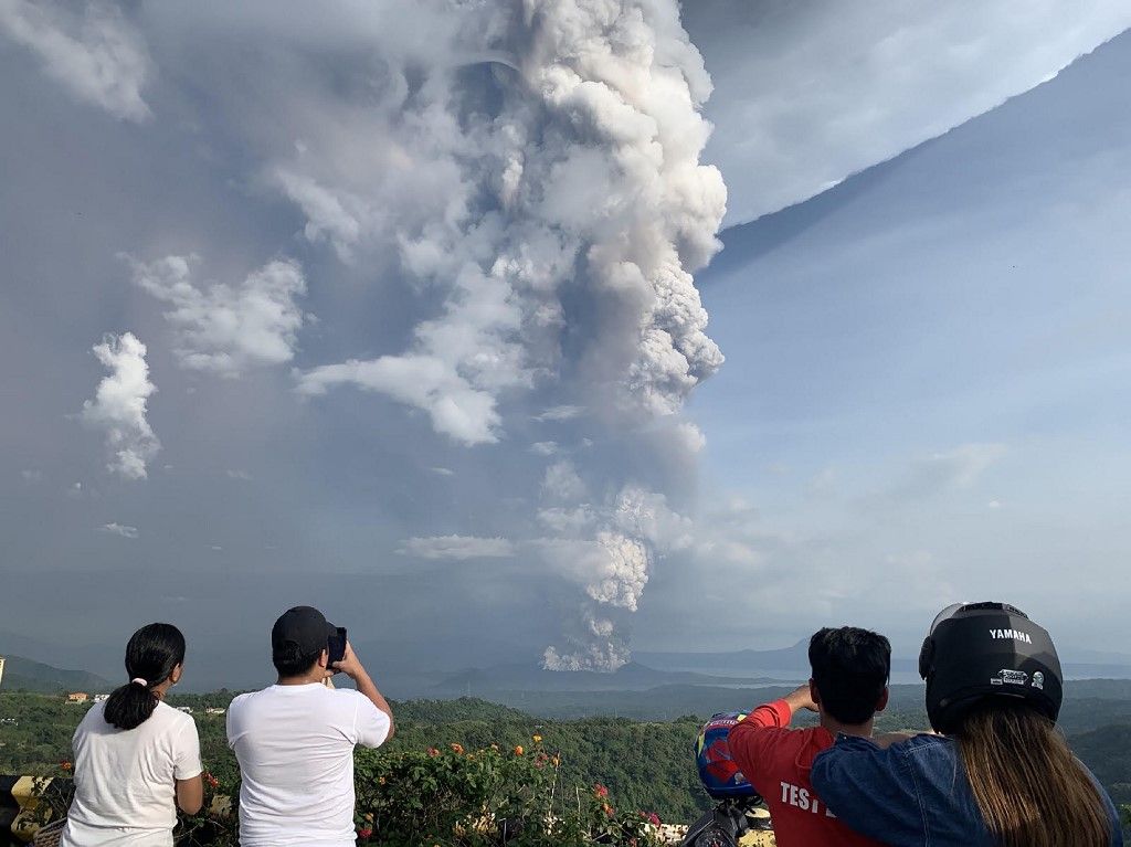 La última erupción del Taal data de 1977.