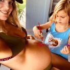 Mery del Cerro embarazada y con su hija que compartió una foto y derritió a sus fans