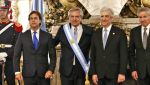 El 10 de diciembre, Luis Lacalle Pou acompañó al presidente Tabaré Vázquez a la toma de posesión de Alberto Fernández.