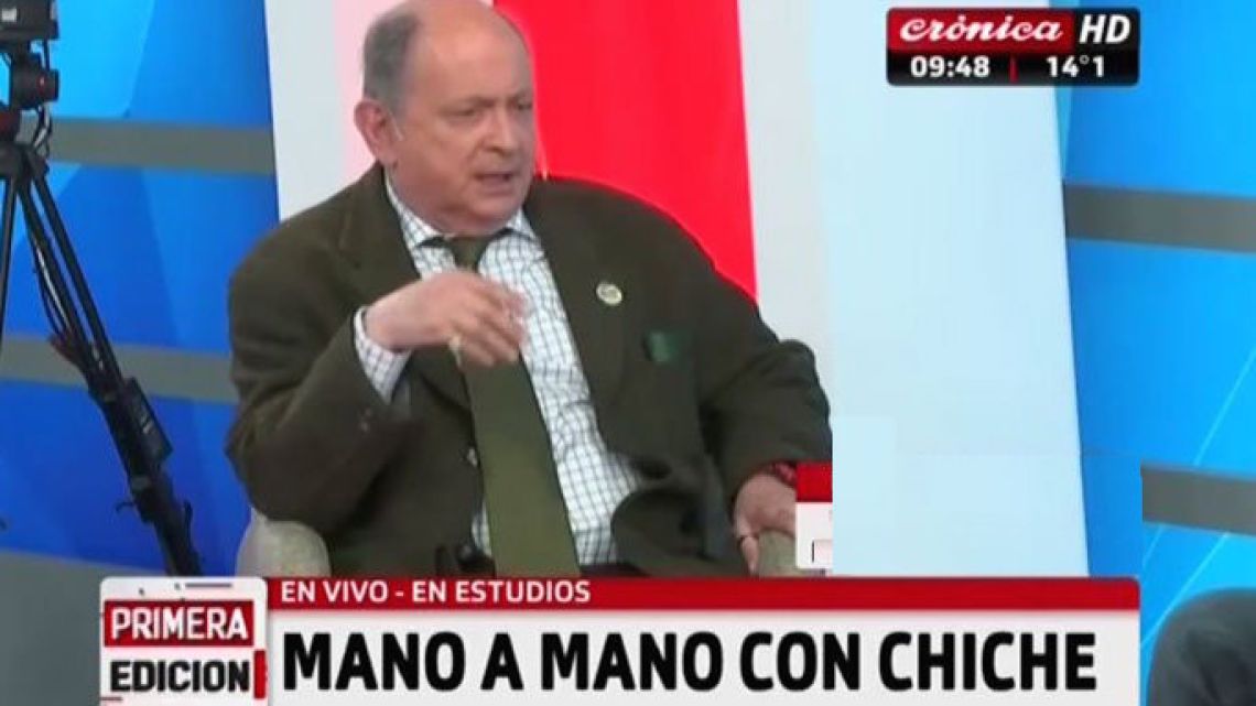 Chiche Gelblung en Crónica TV | Foto:Cedoc