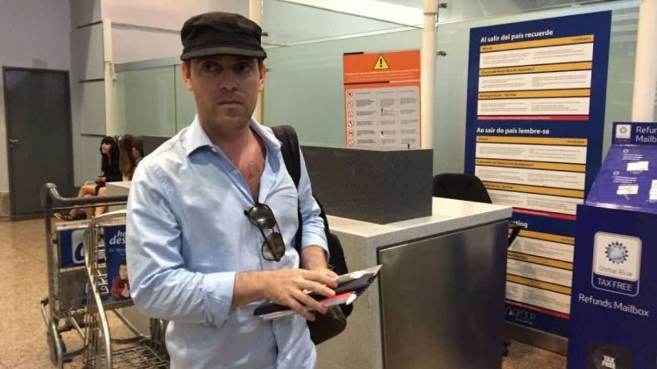 El periodista Damian Partcher, momentos antes de partir a Israel, donde se instaló en marzo de 2015, meses después de la muerte de Nisman. 