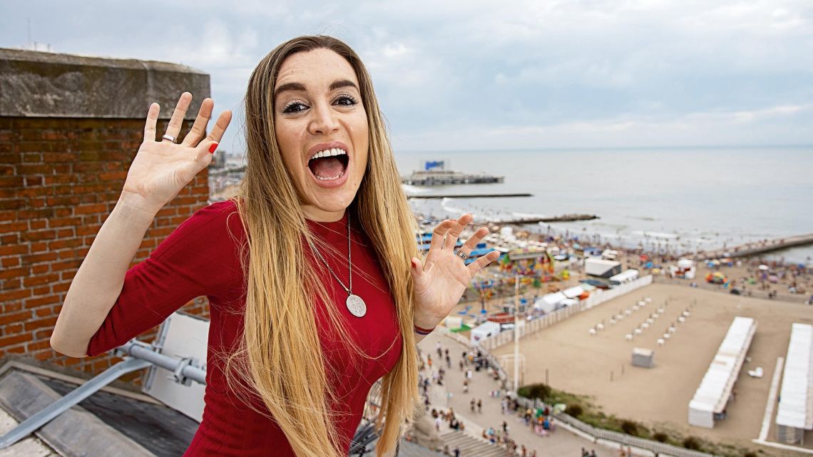 Fátima Florez hace "Fátima es Mágica" en Mar del Plata. | Foto:Chipi González (Desde Mar del Plata)