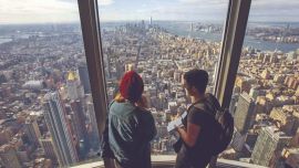 Vista desde el nuevo observatorio del Empire State en el piso 102.