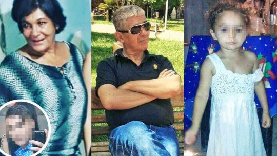 Masacre. El imputado (círculo) era hijo, hijastro y sobrino de las tres víctimas, respectivamente.